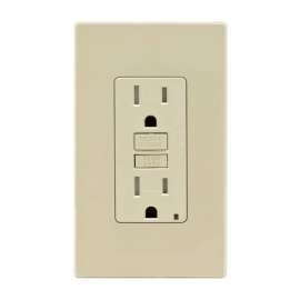 Leviton 15 amps 125 V Ivory Outlet/Wallplate 5-15R 1 pk