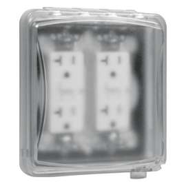 TayMac Rectangle Thermoplastic 2 gang In-Use Cover