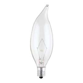 Westinghouse 60 W CA10 Decorative Incandescent Bulb E12 (Candelabra) Warm White 2 pk