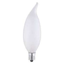 Westinghouse 40 W CA9 1/2 Decorative Incandescent Bulb E12 (Candelabra) Warm White 2 pk