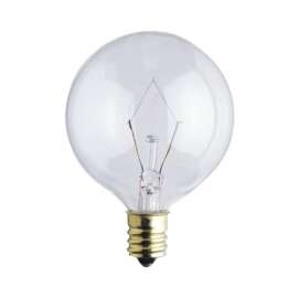 Westinghouse 25 W G16.5 Globe Incandescent Bulb E12 (Candelabra) Warm White 2 pk