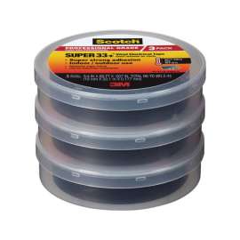 Scotch 3/4 in. W X 66 ft. L Black Vinyl Electrical Tape