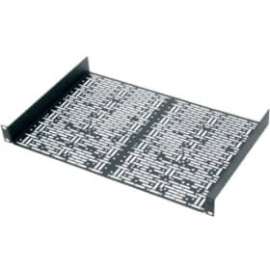 Middle Atlantic Rack Shelf, 1U Rack Height, Rack-mountable, Black Textured Powder Coat, Steel