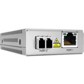 Allied Telesis MMC2000LX/SC Transceiver/Media Converter, 1 x Network (RJ-45), 1 x SC Ports, Single-mode, Gigabit Ethernet