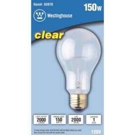 Westinghouse 150 W A21 A-Line Incandescent Bulb E26 (Medium) Warm White 1 pk