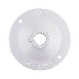 Red Dot Round Aluminum 1 gang Weather Proof Lamp Holder Cover