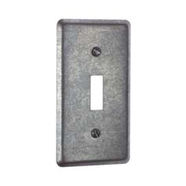 Steel City Rectangle Steel 1 gang Toggle Cover