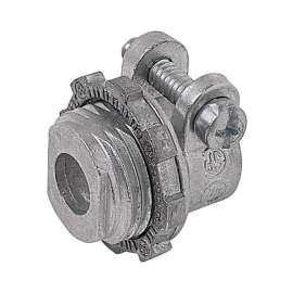 Steel City 1/2 in. D Die-Cast Zinc Squeeze Connector For FMC 1 pk