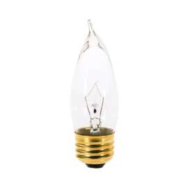 Satco 25 W CA10 Decorative Incandescent Bulb E26 (Medium) Soft White 2 pk