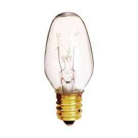 Satco 7 W C7 Nightlight Incandescent Bulb E12 (Candelabra) Soft White 2 pk