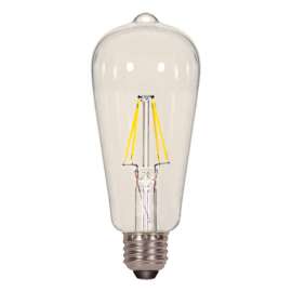 Satco LED Filament ST19 E26 (Medium) LED Bulb Warm White 60 Watt Equivalence 1 pk