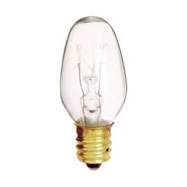 Satco 4 W C7 Nightlight Incandescent Bulb E12 (Candelabra) Soft White 4 pk