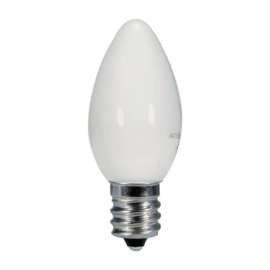 Satco C7 E12 (Candelabra) LED Bulb Warm White 5 Watt Equivalence 1 pk
