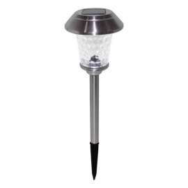 Living Accents Silver Solar Powered LED Pathway Light 1 pk