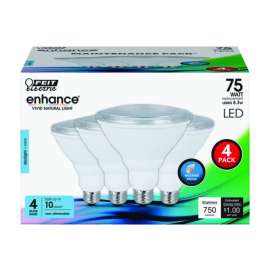 Feit Electric Enhance PAR38 E26 (Medium) LED Bulb Daylight 75 Watt Equivalence 4 pk