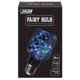 Feit Electric Fairy Cylinder E26 (Medium) LED Bulb Multi-Colored 1 pk
