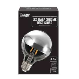 Feit Electric Deco Globe G25 E26 (Medium) Filament LED Bulb Soft White 40 Watt Equivalence 1 pk