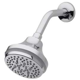 Home2O Aurora Chrome Metal 4 settings LED Showerhead 2.5 gpm