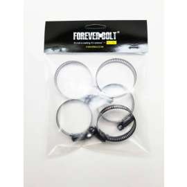 FOREVERBOLT 13/16 in to 1-3/4 in. SAE 20 Black Hose Clamp Stainless Steel Band