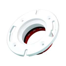 Charlotte Pipe Connectite 4 in. Hub X 3 in. D Hub PVC 7 in. Closet Flange 1 pk