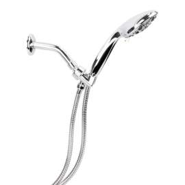 LDR Exquisite Chrome Plastic 5 settings Handheld Showerhead 2.5 gpm