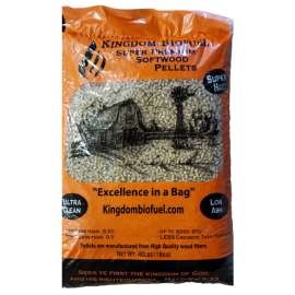 Kingdom Biofuel Super Premium Softwood Wood Pellet Fuel 40 lb