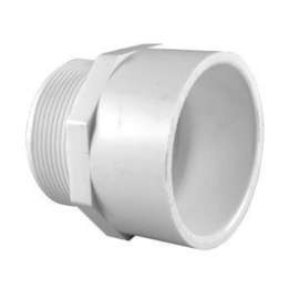 Charlotte Pipe Schedule 40 2-1/2 in. MPT X 2-1/2 in. D Slip PVC Adapter 1 pk