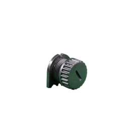Hessaire 1.25 in. H X 1.25 in. D Black Plastic Drain Cap Assembly