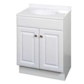 Zenith Products Single White Vanity Combo 24 in. W X 18 in. D X 35 in. H