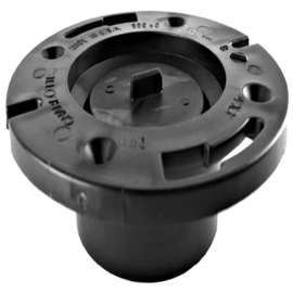 Charlotte Pipe 4 in. DWV Hub X 3 in. D Hub Plastic Closet Flange