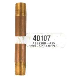 JMF Company 1/8 in. Male X 1/8 in. D Male Brass Nipple 2-1/2 in. L