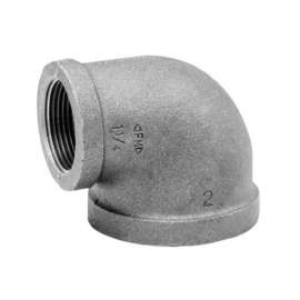 Anvil International 3/8 in. FPT X 1/4 in. D FPT Black Malleable Iron 90 Degree Elbow