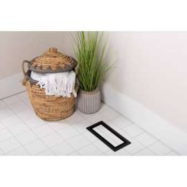 Aria Vent 10 in. H X 4 in. W Matte Black ABS Plastic Vent Cover