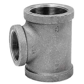 Anvil International 1 in. FPT X 1/2 in. D FPT 1 in. D FPT Black Malleable Iron Reducing Tee