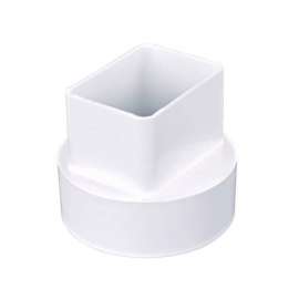 NDS Schedule 40 4-1/2 in. Hub PVC 4 in. Downspout Adapter 1 pk