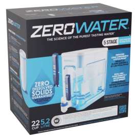 ZeroWater Ready-Read 96 oz Blue/White Water Filtration Pitcher