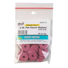 Danco 3/8 in. D Rubber Washer 20 pk
