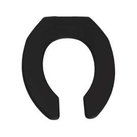 Bemis Round Black Plastic Toilet Seat