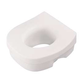 Delta White Elevated Toilet Seat Plastic 5 in. H X 11-3/4 in. L