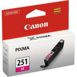 Canon CLI-251M Original Standard Yield Inkjet Ink Cartridge, Magenta Pack, 298 Pages