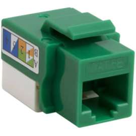 4XEM Cat5e RJ45 Keystone Jack UTP 110-Type (Green), Green, 1 x RJ-45 Port(s)