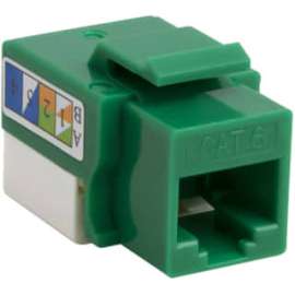 4XEM Cat6 RJ45 Keystone Jack UTP 110-Type (Green), Green, 1 x RJ-45 Port(s)