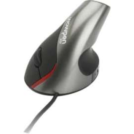 Ergoguys WOW PEN JOY II WIRED VERTICAL ERGONOMIC OPTICAL MOUSE SILVER, Optical, Cable, Silver, USB