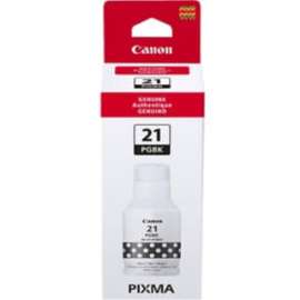 Canon GI-21 Pigment Black Ink Tank, Inkjet, Pigment Black, 170 mL, 1 Pack