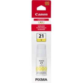 Canon GI-21 Yellow Ink Tank, Inkjet, Yellow, 70 mL, 1 Pack
