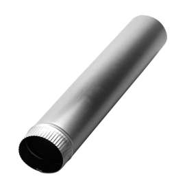 Deflect-O Jordan 24 in. L X 4 in. D Silver/White Aluminum Vent Pipe
