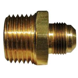 JMF Company 1/4 in. Flare X 1/4 in. D Male Brass Connector