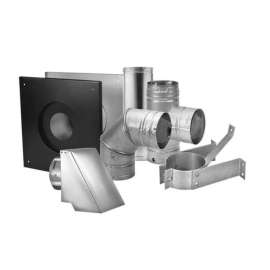 DuraVent 3 in. H X 11.5 in. W Silver Steel Pellet Vent Kit