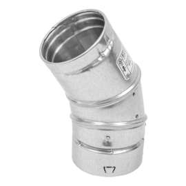 Selkirk 4 in. D X 4 in. D Adjustable 60 deg Aluminum Stove Pipe Elbow