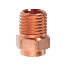 Nibco 1/4 in. Copper X 1/4 in. D MIP Copper Pipe Adapter 1 pk